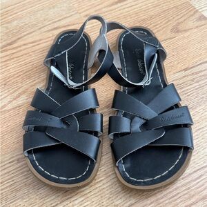 Black Salt Water Sandals